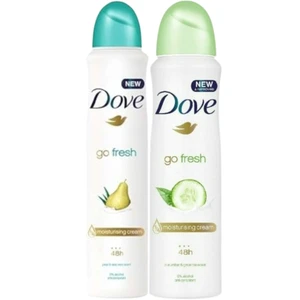 Dove Go Fresh Antiperspirant Spray 150 ml Gift Set - Pear & Aloe + Cucumber Dove Go Fresh Antiperspirant Spray 150 ml Gift Set - Pear & Aloe + Cucumber