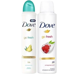Dove Go Fresh Antiperspirant Spray 150 ml Set - Pear & Aloe + Pomegranate Dove Go Fresh Antiperspirant Spray 150 ml Set - Pear & Aloe + Pomegranate