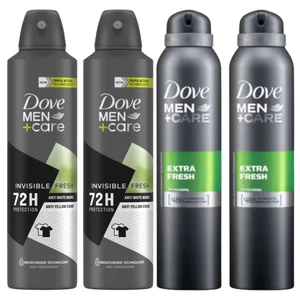 Dove Men+Care Bundle - 2x Invisible Fresh + 2x Extra Fresh (4 Pack) Dove Men+Care Bundle - 2x Invisible Fresh + 2x Extra Fresh (4 Pack)