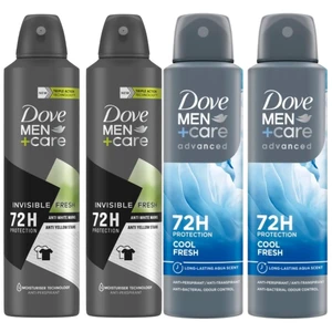 Dove Men+Care Bundle - 2x Invisible Fresh + 2x Cool Fresh (4 Pack) Dove Men+Care Bundle - 2x Invisible Fresh + 2x Cool Fresh (4 Pack)