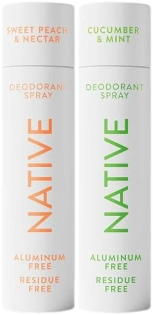 Native Whole Body Deodorant Spray 3.5 oz Peach & Cucumber - 2 Pack Native Whole Body Deodorant Spray 3.5 oz Peach & Cucumber - 2 Pack