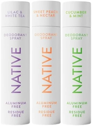 Native Whole Body Deodorant Spray 3.5 oz Set - Lilac & Peach & Cucumber (3 Pack) Native Whole Body Deodorant Spray 3.5 oz Set - Lilac & Peach & Cucumber (3 Pack)