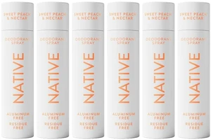 Native Whole Body Deodorant Spray, Peach, 3.5 oz (6 Pack) Native Whole Body Deodorant Spray, Peach, 3.5 oz (6 Pack)