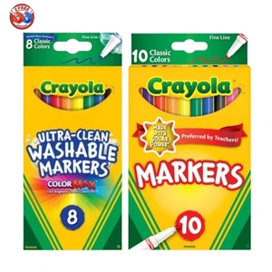 Crayola Fine Line Markers 10ct & Washable Fine Line 8ct + 2 FREE Sharpeners Crayola Fine Line Markers 10ct & Washable Fine Line 8ct + 2 FREE Sharpeners