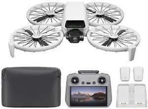 DJI Flip Fly More Combo With RC 2 Screen Remote Controller, Drone With 4K UHD Camera for Adults, Palm Takeoff, Auto Return, Intelligent Flight, 3 Batteries for 93-Min Flight Time