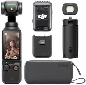 DJI Osmo Pocket 3 Creator Combo, Vlogging Cameras with 1'' CMOS, 4K/120fps Vlog Camera, 3-Axis Stabilization, Face/Object Tracking, Mic Included for Clear Sound, Digital Vlogging Camera for YouTube DJI Osmo Pocket 3 Creator Combo, Vlogging Cameras with 1'' CMOS, 4K/120fps Vlog Camera, 3-Axis Stabilization, Face/Object Tracking, Mic Included for Clear Sound, Digital Vlogging Camera for YouTube