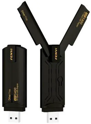 FENVi AX5400 WiFi 6E USB Adapter for PC, Tri-Band 6GHz 2402Mbps Wireless Network Card for Laptop Desktop, WPA3, MU-MIMO, OFDMA, Supports Windows 11/10 FENVi AX5400 WiFi 6E USB Adapter for PC, Tri-Band 6GHz 2402Mbps Wireless Network Card for Laptop Desktop, WPA3, MU-MIMO, OFDMA, Supports Windows 11/10