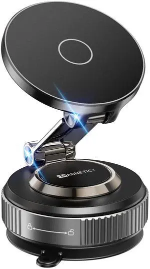 Magnetic Phone Holder for Car 2026 Heavy Duty Model 360° Adjustable Vacuum Suction Car Magsafe Phone Mount Cell Phone Holders for Your Car for iPhone 16 Pro Max 15 14 13 12 Plus (Metal Stand Rotor) Magnetic Phone Holder for Car 2026 Heavy Duty Model 360° Adjustable Vacuum Suction Car Magsafe Phone Mount Cell Phone Holders for Your Car for iPhone 16 Pro Max 15 14 13 12 Plus (Metal Stand Rotor)
