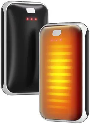 2 Pack Hand Warmers, Rechargeable Electric Hand Warmer, 8Hrs Long-Lasting Heat, Reusable, Portable Pocket Warmers, Christmas Warm Gifts for Men Women Kids Camping, White Black 2 Pack Hand Warmers, Rechargeable Electric Hand Warmer, 8Hrs Long-Lasting Heat, Reusable, Portable Pocket Warmers, Christmas Warm Gifts for Men Women Kids Camping, White Black