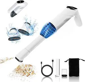 RFVUC Cordless Handheld Vacuum Cleaner, 12KPa Strong Suction & 180° Rotatable Head, 2 in 1 Nozzles for Pet Hair/Car/Home, USB-C Rechargeable, 2 Speed Modes, Mini Portable Vacuum for Office Cleaning RFVUC Cordless Handheld Vacuum Cleaner, 12KPa Strong Suction & 180° Rotatable Head, 2 in 1 Nozzles for Pet Hair/Car/Home, USB-C Rechargeable, 2 Speed Modes, Mini Portable Vacuum for Office Cleaning