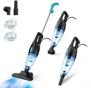 Corded Vacuum Cleaner, 4-in-1 Vacuum Cleaners for Home 15Kpa Power Suction Lightweight Corded Stick Vacuum with HEPA Filter Converts to Small Handheld Vacuum for Home, Pet Hair, Carpet, Hard Floors Corded Vacuum Cleaner, 4-in-1 Vacuum Cleaners for Home 15Kpa Power Suction Lightweight Corded Stick Vacuum with HEPA Filter Converts to Small Handheld Vacuum for Home, Pet Hair, Carpet, Hard Floors