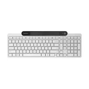 Lenovo 800 Self-Charging Bluetooth Keyboard, Uses Ambient Light for Charging, Bluetooth 5.1, Supports 3 Devices, Battery Free, Wireless, White Lenovo 800 Self-Charging Bluetooth Keyboard, Uses Ambient Light for Charging, Bluetooth 5.1, Supports 3 Devices, Battery Free, Wireless, White