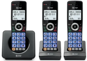 3-Handsets Landline Home Phone with Call Blocker, Caller ID/Call Waiting, Full-Duplex Handset Speakerphone, Backlit Keypad & Display, Rechargeable Battery, ECO Mode, DECT 6.0: GL2101-31 3-Handsets Landline Home Phone with Call Blocker, Caller ID/Call Waiting, Full-Duplex Handset Speakerphone, Backlit Keypad & Display, Rechargeable Battery, ECO Mode, DECT 6.0: GL2101-31
