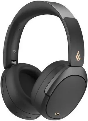 W80 Over Ear Headphones with -49dB Active Noise Cancelling, Black W80 Over Ear Headphones with -49dB Active Noise Cancelling, Black