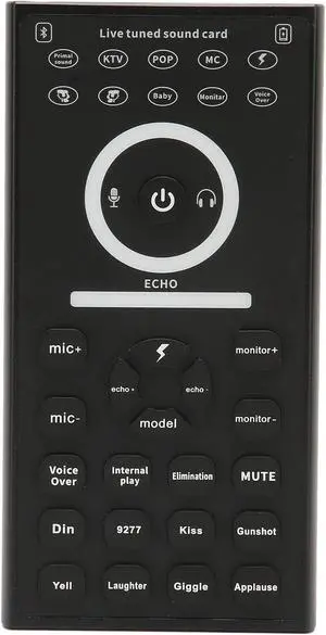 Voice Changer Disguiser, Handheld Mini Sound Changer Device, for Phone PC Computer, Multi Sound Effects Gaming Live Sound Card, Plug and Play