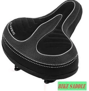 E-bike Bicycle Bike Saddle Seat Comfort Wide Big Bum Soft Gel Cushion Pad Sporty