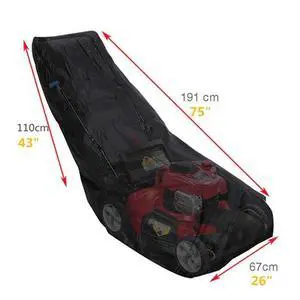 Lawn Mower Cover Heavy Duty UV Protector Waterproof for Push Mower Universal Fit Lawn Mower Cover Heavy Duty UV Protector Waterproof for Push Mower Universal Fit