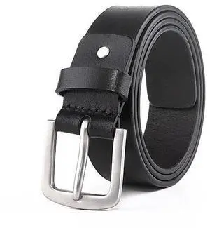 Women Men's Belts Full Grain Genuine Leather Casual Dress Jeans Wide Belts Vintage Pin Buckle Black 44 inch 46 inch Women Men's Belts Full Grain Genuine Leather Casual Dress Jeans Wide Belts Vintage Pin Buckle Black 44 inch 46 inch