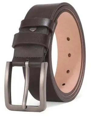 Women Men's Belts Full Grain Genuine Leather Casual Dress Jeans Wide Belts Vintage Pin Buckle Brown 44 inch 46 inch Women Men's Belts Full Grain Genuine Leather Casual Dress Jeans Wide Belts Vintage Pin Buckle Brown 44 inch 46 inch