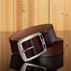 Women Men's Belts Full Grain Genuine Leather Casual Dress Jeans Wide Belts Vintage Pin Buckle Brown 40inch 42inch Women Men's Belts Full Grain Genuine Leather Casual Dress Jeans Wide Belts Vintage Pin Buckle Brown 40inch 42inch