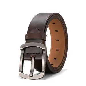Women Men's Belts Full Grain Genuine Leather Casual Dress Jeans Wide Belts Vintage Pin Buckle Brown 32inch 34inch Women Men's Belts Full Grain Genuine Leather Casual Dress Jeans Wide Belts Vintage Pin Buckle Brown 32inch 34inch