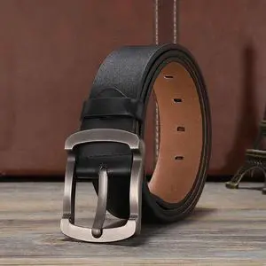 Women Men's Belts Full Grain Genuine Leather Casual Dress Jeans Wide Belts Vintage Pin Buckle Black 36inch 38inch Women Men's Belts Full Grain Genuine Leather Casual Dress Jeans Wide Belts Vintage Pin Buckle Black 36inch 38inch