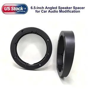 2 Pack 6.5" Angled Speaker Spacer 15mm Waterproof Car Audio Pad New 2 Pack 6.5" Angled Speaker Spacer 15mm Waterproof Car Audio Pad New