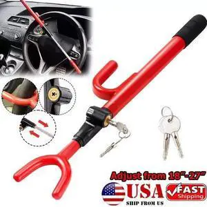 Universal Steering Wheel Lock The Club Twin Hook Anti Theft Car Van Truck SUV Universal Steering Wheel Lock The Club Twin Hook Anti Theft Car Van Truck SUV