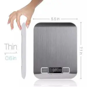 Digital Electronic Kitchen Food Diet Postal Scale Weight Balance 5KG / 1g 11lb Digital Electronic Kitchen Food Diet Postal Scale Weight Balance 5KG / 1g 11lb
