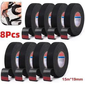 8 Rolls Cloth Tape Wire Electrical Wiring Harness Car Auto SUV truck 19mm*15m US 8 Rolls Cloth Tape Wire Electrical Wiring Harness Car Auto SUV truck 19mm*15m US