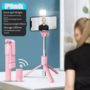 US Selfie Stick Tripod Remote Desktop Stand Phone Holder For iPhone Samsung 2pcs Pink US Selfie Stick Tripod Remote Desktop Stand Phone Holder For iPhone Samsung 2pcs Pink