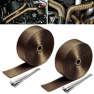Exhaust Header Wrap 2"x33ft Titanium High-Heat Insulation Tape for Manifolds Exhaust Header Wrap 2"x33ft Titanium High-Heat Insulation Tape for Manifolds