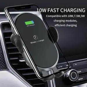 10W Wireless Charger Fast Charging Automatic Clamping Car Mount Phone Holder 10W Wireless Charger Fast Charging Automatic Clamping Car Mount Phone Holder