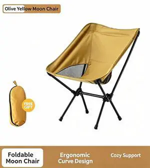 1/2-Pack Collapsible Camp Chairs w/Carrying Bag Outdoor Chair Camping Hiking Yellow 1 PACK 1/2-Pack Collapsible Camp Chairs w/Carrying Bag Outdoor Chair Camping Hiking Yellow 1 PACK