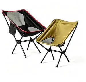 1/2-Pack Collapsible Camp Chairs w/Carrying Bag Outdoor Chair Camping Hiking Black+Yellow 1 PACK 1/2-Pack Collapsible Camp Chairs w/Carrying Bag Outdoor Chair Camping Hiking Black+Yellow 1 PACK