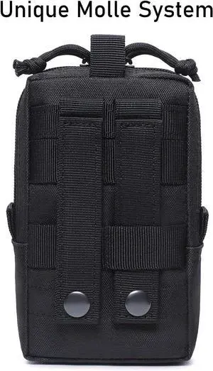 Tactical Molle EDC Pouch Cellphone Pouch Holder Utility Gadget Organizer Bag Balck Tactical Molle EDC Pouch Cellphone Pouch Holder Utility Gadget Organizer Bag Balck
