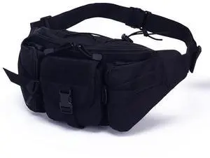 Utility Tactical Waist Fanny Pack Pouch Military Camping Hiking Belt Bag Black Utility Tactical Waist Fanny Pack Pouch Military Camping Hiking Belt Bag Black