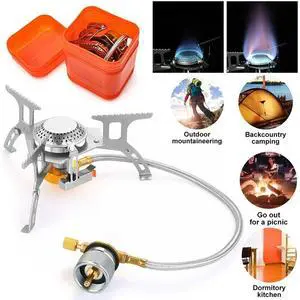 3900W Portable Backpacking Camping Gas Stove With Piezo Ignition Burner Case US 3900W Portable Backpacking Camping Gas Stove With Piezo Ignition Burner Case US