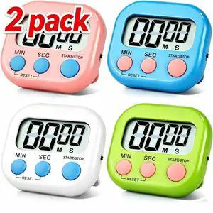 Large LCD Digital Kitchen Cooking Timer Count Down Up Clock Loud Alarm Magnetic Large LCD Digital Kitchen Cooking Timer Count Down Up Clock Loud Alarm Magnetic