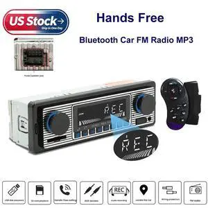Bluetooth Vintage Car FM Radio MP3 Player USB Stereo Audio Receiver AUX Control Bluetooth Vintage Car FM Radio MP3 Player USB Stereo Audio Receiver AUX Control