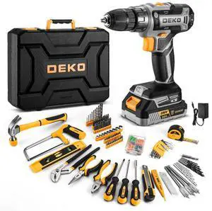 Cordless Drill Tool Kit Set: 20V Power Drill Tool Box with Battery Electric Drill Driver for Men Home Hand Repair Basic Toolbox Tools Sets Drills Case Cordless Drill Tool Kit Set: 20V Power Drill Tool Box with Battery Electric Drill Driver for Men Home Hand Repair Basic Toolbox Tools Sets Drills Case