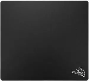 Glass Gaming Mouse Pad 320mm x 360mm FPS Game Special Tempered Glass Durable 3mm Thickness Accurately and Quickly Shoot Opponents (320mm x 360mm, Black)