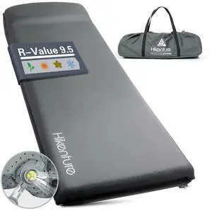 Self Inflating Sleeping Pad for Camping, 3'' Ultra Thick Camping Pad with Pillow, 9.5 R-Value Insulated Camping Mattress, 4-Season Inflatable Foam Camping Mat for Car, Tent, Cot Self Inflating Sleeping Pad for Camping, 3'' Ultra Thick Camping Pad with Pillow, 9.5 R-Value Insulated Camping Mattress, 4-Season Inflatable Foam Camping Mat for Car, Tent, Cot