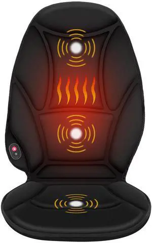 Vibration Back Massager with Heat, Heated Massage Chair Pad, Massage Seat Cushion, Chair Massager pad, seat Warmer 5 Vibrating Modes & 2 Heat Levels, Ideal Gifts for Men Women Vibration Back Massager with Heat, Heated Massage Chair Pad, Massage Seat Cushion, Chair Massager pad, seat Warmer 5 Vibrating Modes & 2 Heat Levels, Ideal Gifts for Men Women