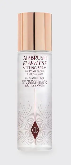 Charlotte Tilbury Airbrush Flawless Setting Spary 100ml- Gift Set Essential - Ultra-Fine Mist to Prime & Set Makeup - Perfect for Pairing with Other Skincare & Makeup Favorites