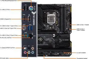 ASUS TUF GAMING Z590-PLUS LGA 1200 ATX Intel Motherboard ASUS TUF GAMING Z590-PLUS LGA 1200 ATX Intel Motherboard