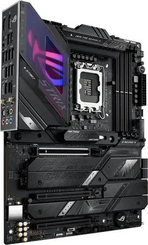 ASUS ROG Strix Z790-E Gaming WiFi 6E LGA 1700 (Intel 12th&13th Gen) ATX Gaming Motherboard (PCIe 5.0, DDR5, 18+1 Power Stages, 2.5Gb LAN, Bluetooth 5.2, Thunderbolt 4, Support up to 5xM.2, 1xPCIe 5.0 ASUS ROG Strix Z790-E Gaming WiFi 6E LGA 1700 (Intel 12th&13th Gen) ATX Gaming Motherboard (PCIe 5.0, DDR5, 18+1 Power Stages, 2.5Gb LAN, Bluetooth 5.2, Thunderbolt 4, Support up to 5xM.2, 1xPCIe 5.0