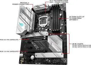 ASUS ROG STRIX B560-A GAMING WIFI LGA 1200 ATX Intel Motherboard ASUS ROG STRIX B560-A GAMING WIFI LGA 1200 ATX Intel Motherboard