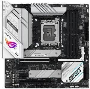 ASUS ROG STRIX B760-G GAMING WIFI D4 Intel LGA1700 mATX Motherboard ,4xDDR4,1xPCIe 5.0 x16, 2xM.2, 4 xSATA, 1xHDMI, 1xDP,WiFi 6E 2.5Gb Ethernet, Aura Sync ASUS ROG STRIX B760-G GAMING WIFI D4 Intel LGA1700 mATX Motherboard ,4xDDR4,1xPCIe 5.0 x16, 2xM.2, 4 xSATA, 1xHDMI, 1xDP,WiFi 6E 2.5Gb Ethernet, Aura Sync