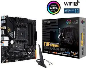 ASUS TUF GAMING B550M-PLUS WIFI II AM4 Micro ATX AMD Motherboard ASUS TUF GAMING B550M-PLUS WIFI II AM4 Micro ATX AMD Motherboard